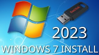 How to install windows 7 in 2023 [upl. by Greenburg]