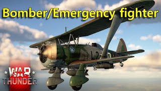 Henschel Hs 123 A1 close air support gameplay amp quick review Ground RB [upl. by Nahgam]