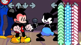 FNF Oswald Vs Mickey Mouse  VS Pibby Mickey Mouse FNF Mod Come and Learning with Pibby Remix [upl. by Norrehc673]