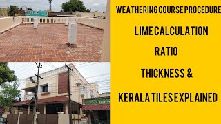 weathering course procedure in tamil terrace clay tiles  ratio thickness  cool roof tiles [upl. by Norved432]