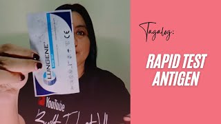 Clungene Antigen Rapid Test Paano Gawin Magisa Tagalog [upl. by Repsaj]