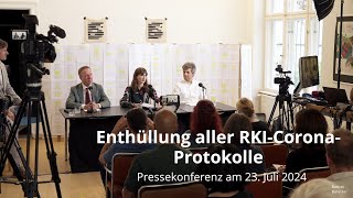 Enthüllung Alle RKIProtokolle veröffentlicht  Pressekonferenz mit Velázquez Homburg und Barucker [upl. by Esineg]