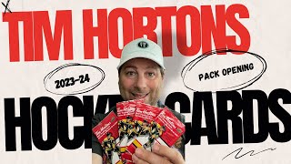 Tim Hortons NHL Hockey Cards  202324  Launch Day Card Break [upl. by Lotsirb]