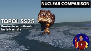 Nuclear Bombs Destruction Comparison 3D [upl. by Lipps]