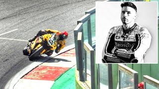 LUCA SALVADORI INCIDENTE MORTALE CIRCUITO MOTO IN GERMANIA Road Race Championship [upl. by Fisch]