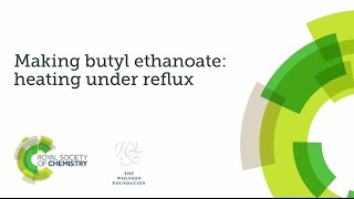 Practical skills assessment video  making butyl ethanoate video 1  heating under reflux [upl. by Richy899]