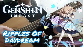 Ripples of Daydream OST Genshin Impact  Springvale theme Guitar Fingerstyle Cover  TABS [upl. by Hadias]