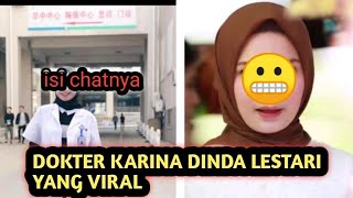 penjelasan isi chat dokter Karina Dinda lestari yang viral [upl. by Uchish820]