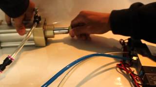 Two and ThreePosition Double Solenoid Valve Demonstration [upl. by Malkin]