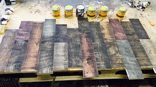 How to distress new wood and layer stain [upl. by Ede]