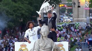 Real Madrid Celebración en Cibeles  La Duodecima 12ª Champions League 2017 HD [upl. by Yelyk]