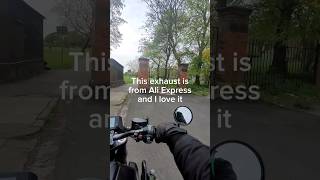 I buy AliExpress exhaust bikelover bikelover motorbike motorcycle zontes bike bikelife [upl. by Felicle]