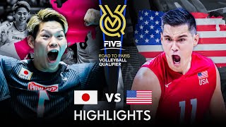 LEGENDARY MATCH  JAPAN vs USA  Mens OQT 2023 [upl. by Mckee26]