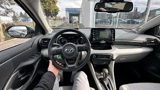 2022 Toyota Yaris Hybrid Test Drive POV  Ambience Binaural Sound 2022 [upl. by Neelik453]