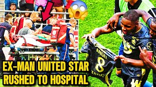 ExMan Utd star Angel Gomes rushed to hospital after sickening onpitch clash [upl. by Iramo]