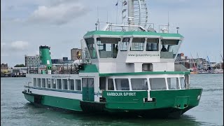 Harbour spirit departing gosport ferry terminal to head out to the solent [upl. by Constancia]