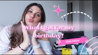 MY FIRST YOUTUBE VIDEO  WHAT I GOT FOR MY BIRTHDAY  19TH BDAY HAUL [upl. by Aisatsanna]