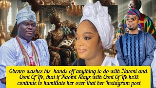 Gbenro washes his hands off anything to do with Queen Naomi and Ooni Of Ife [upl. by Ahsim181]