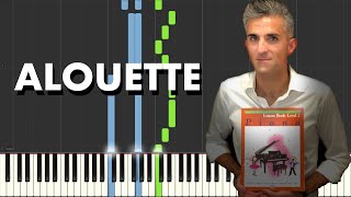 Alfreds Basic Piano Library Level 2 Lesson Book quotAlouettequot Synthesia Tutorial [upl. by Nathalie]