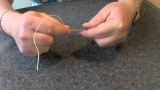 How to tie an Albright Knot with Fluorocarbon [upl. by Harley605]