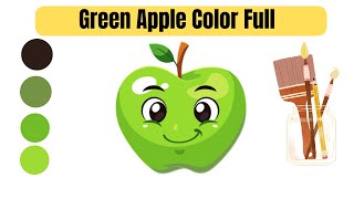 How to draw a Green Apple  Apple Drawing easy step step simple drawing [upl. by Myrle]