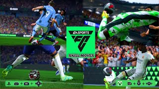 HOW TO PERFORM ALL NEW SKILL MOVES IN EA FC24  ALL NEW SKILL MOVES IN EA FC 24 TUTORIAL [upl. by Rubinstein265]