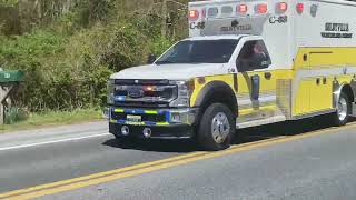 Brand New Selbyville Fire Company  Ambulance C88 Responding to AFA [upl. by Wolfson]