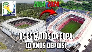 Como estão os ESTÁDIOS da COPA de 2014 em 2024 Veja AQUI o LEGADO [upl. by Atinyl808]