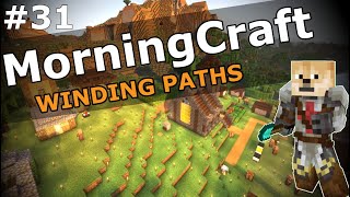 Village Paths  MorningCraft Ep 31 Minecraft minecraftmorningbuildpathstimelapsechillcute [upl. by Ivens946]