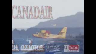 Canadair in azione  Santa Teresa di Riva [upl. by Airetahs]