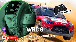 WRC 6  Rally Special Stage Sweden  Vargåsen  Gameplay camera on board hard difficulty REPLAY [upl. by Pride198]