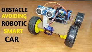 How to make Obstacle Avoiding Robot Arduinousing L293D [upl. by Asiela]