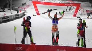 Petra Vlhova  1nd place  Slalom  Courchevel  2023 [upl. by Winne]