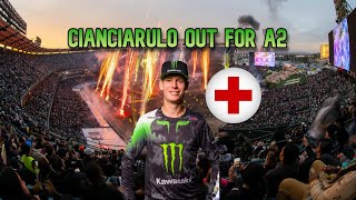 BREAKING Adam Cianciarulo Out For Anaheim 2 2024 Due To Broken Finger [upl. by Gilbertina717]