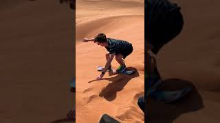 Sandboarding in Dubai’s desert 🏂 Would you try it 🤩 [upl. by Oberon]