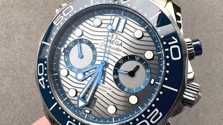 Omega Seamaster Diver 300M Chronograph 21030445106001 Omega Watch Review [upl. by Atterbury]