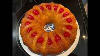 Pineapple Upside Down Cake Recipe [upl. by Tekla]