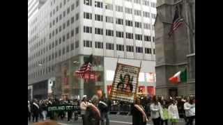 Terrorist Banner at the 2013 NYC St Patricks Day Parade [upl. by Anirtak]