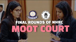 Final Rounds  NHRCDNLU Moot Court Competition l DNLU Jabalpur [upl. by Ahsekar610]