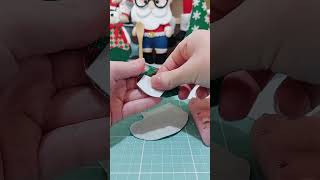 Moldes Gratuito  Botinha de Natal artesanato diy pingentesdenatal feltro Natal papainoel [upl. by Airamak]