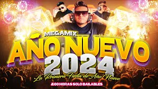 MIX AÑO NUEVO 2024  🔥🎉 Merengue Salsa Reggaeton Cumbia Chicha Mix 2 Horas solo Bailables [upl. by Hayley]