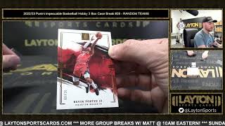 202223 Panini Impeccable Basketball Hobby 3 Box Case Break 28 [upl. by Tabina]