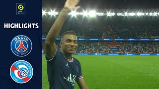 PARIS SAINTGERMAIN  RC STRASBOURG ALSACE 4  2  Highlights  PSG  RCSA  20212022 [upl. by Akamahs612]