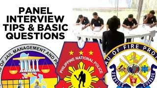 PANEL INTERVIEW TIPS AND BASIC QUESTIONS FOR BFP PNP AND BJMP APPLICANT [upl. by Leivad]