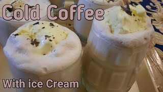 Coffee ice cream Recipe  Coffee Banane Ka Tarika by zia  cold coffee with ice cream recipe [upl. by Schafer786]