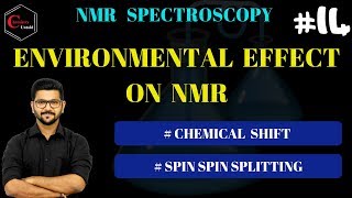 NMR SPECTROSCOPY 14  ENVIRONMENTAL EFFECT ON NMR  CHEMICAL SHIFT [upl. by Ttesil]