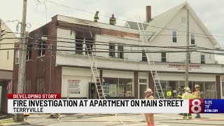 Investigation underway in Terryville after apartment fire [upl. by Meil]