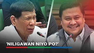 Duterte answers Garma Nagsisinungaling yang ggang yan  ABSCBN News [upl. by Adeehsar257]