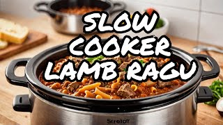 Irresistible Slow Cooker Lamb Ragu Recipe [upl. by Yrrum]