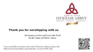 Hexham Abbey Parish Eucharist Sunday March 3rd 2024 1000 am [upl. by Grevera]